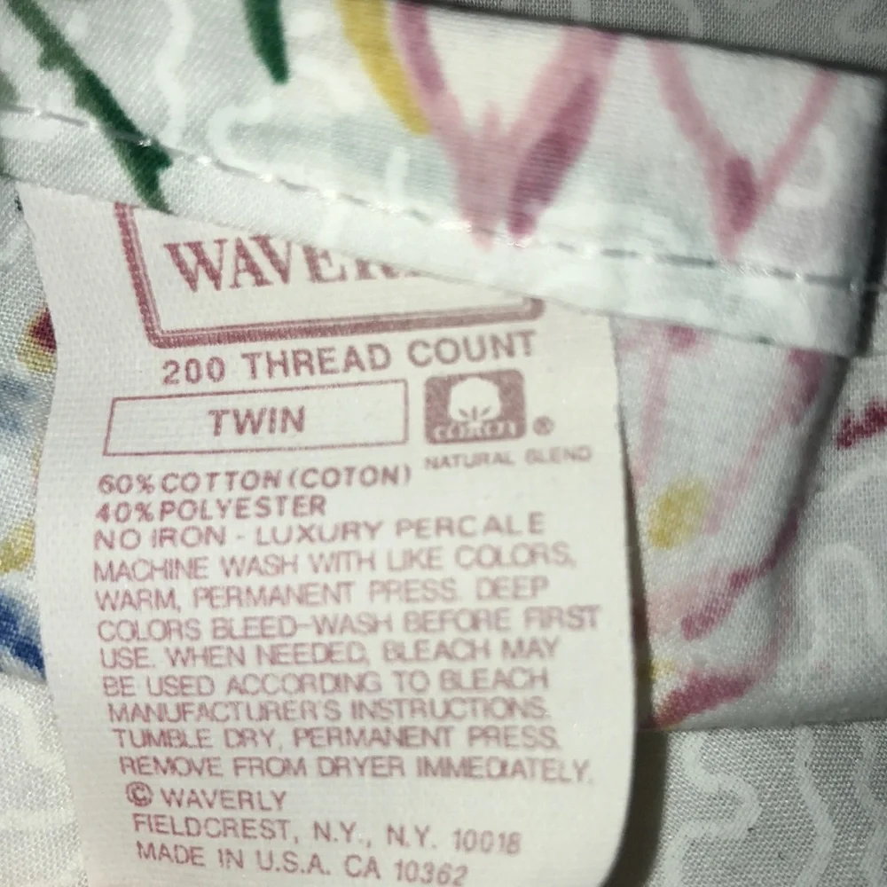 Floral Waverly Twin Flat Sheet White Waverly Flowers Flat Sheet Eyelet